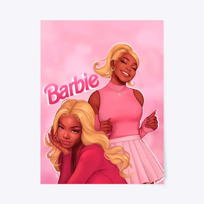 Black Barbie Print